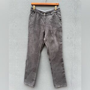Women’s Poetry Brand Grey Linen Pants. Size 8